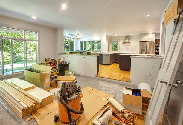 Professional Kitchen Island Installation technician working in Leander, TX